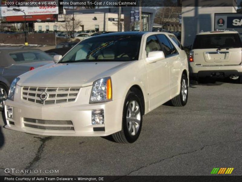 White Diamond Tri-Coat / Cocoa/Cashmere 2009 Cadillac SRX 4 V6 AWD