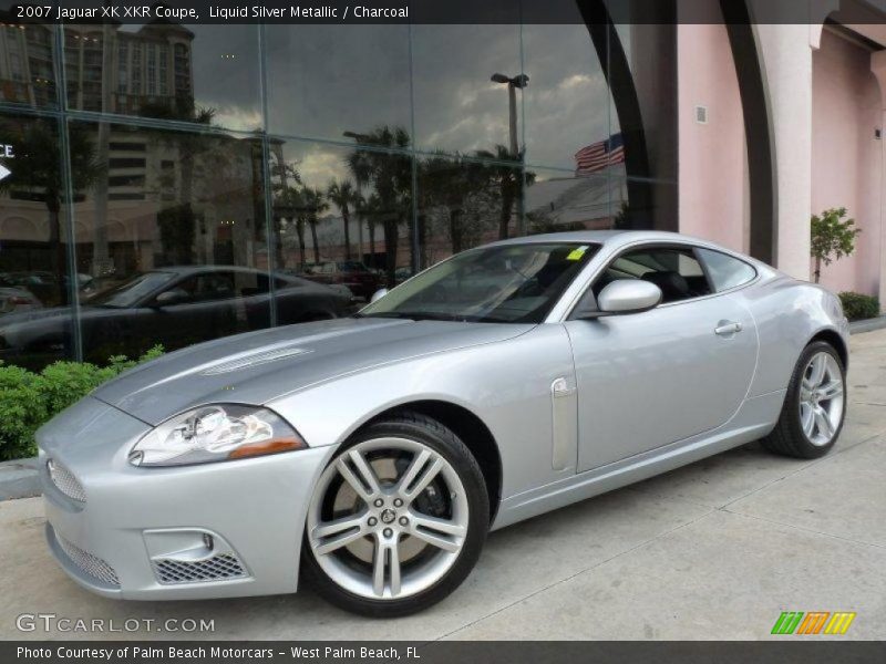 Liquid Silver Metallic / Charcoal 2007 Jaguar XK XKR Coupe