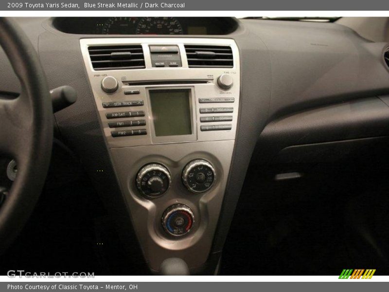Blue Streak Metallic / Dark Charcoal 2009 Toyota Yaris Sedan