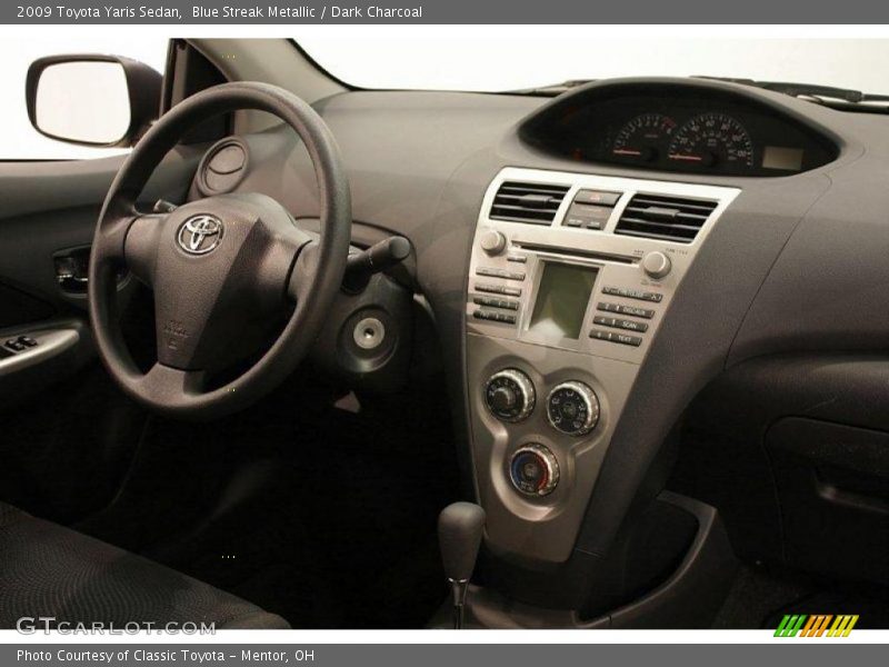 Blue Streak Metallic / Dark Charcoal 2009 Toyota Yaris Sedan