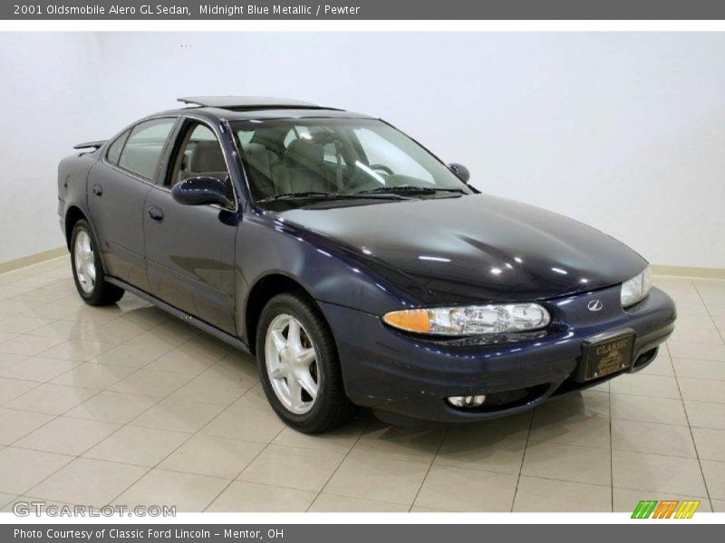 Midnight Blue Metallic / Pewter 2001 Oldsmobile Alero GL Sedan