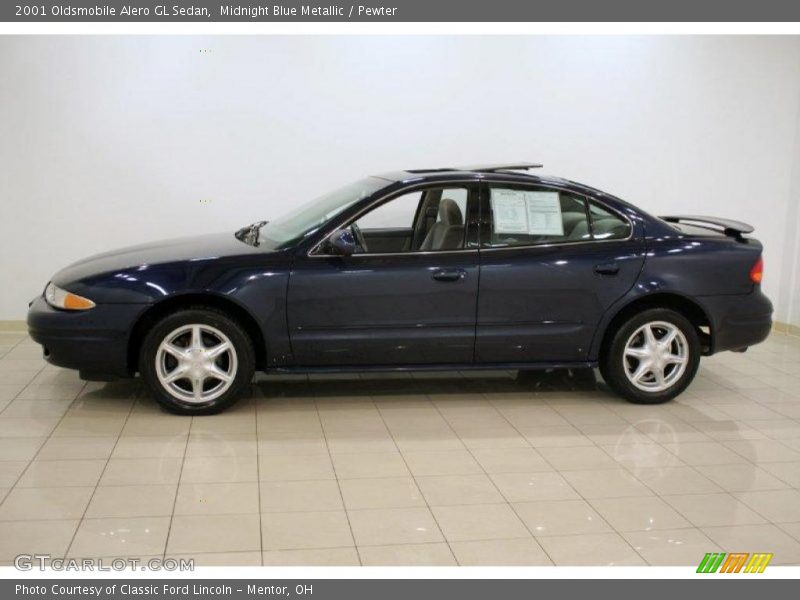 Midnight Blue Metallic / Pewter 2001 Oldsmobile Alero GL Sedan
