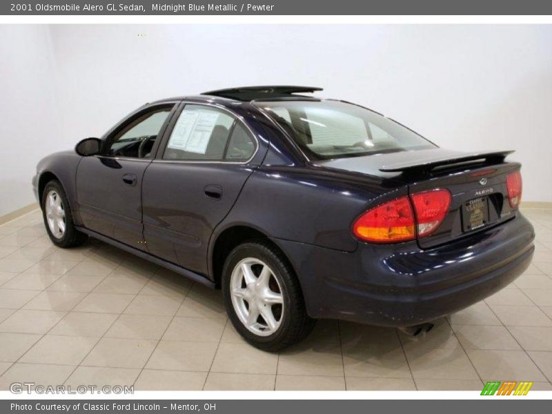 Midnight Blue Metallic / Pewter 2001 Oldsmobile Alero GL Sedan