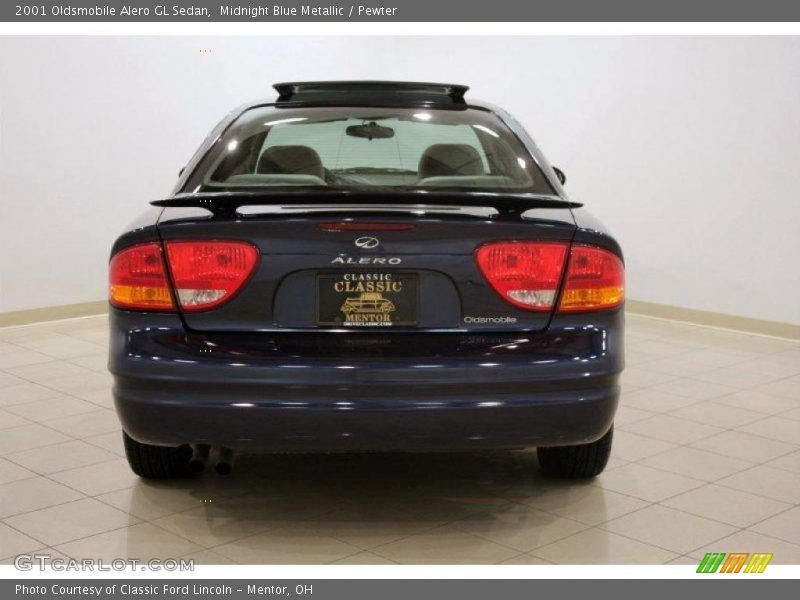 Midnight Blue Metallic / Pewter 2001 Oldsmobile Alero GL Sedan