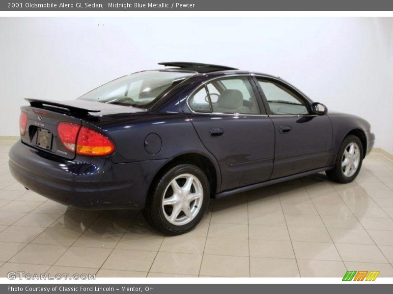 Midnight Blue Metallic / Pewter 2001 Oldsmobile Alero GL Sedan