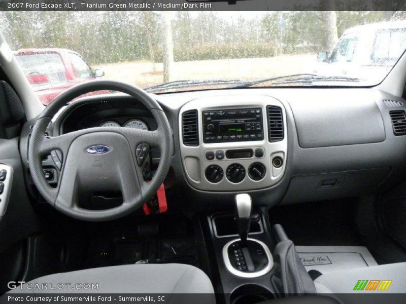 Titanium Green Metallic / Medium/Dark Flint 2007 Ford Escape XLT
