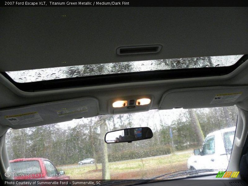 Titanium Green Metallic / Medium/Dark Flint 2007 Ford Escape XLT