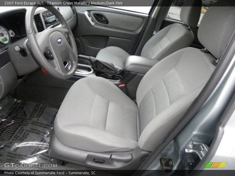 Titanium Green Metallic / Medium/Dark Flint 2007 Ford Escape XLT
