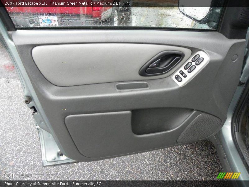 Titanium Green Metallic / Medium/Dark Flint 2007 Ford Escape XLT