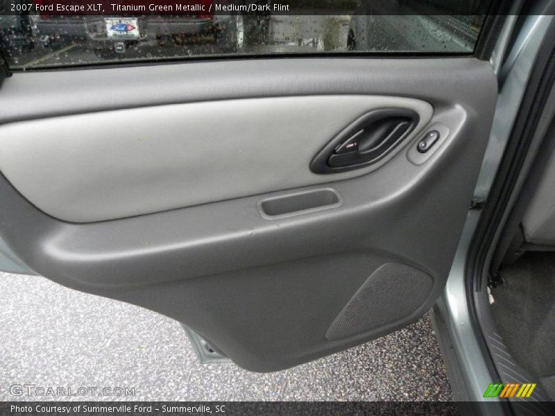 Titanium Green Metallic / Medium/Dark Flint 2007 Ford Escape XLT