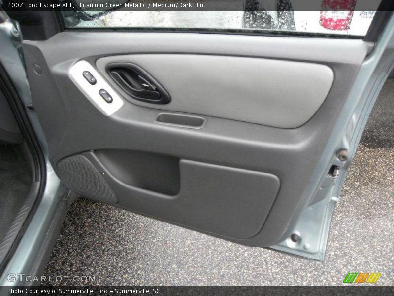 Titanium Green Metallic / Medium/Dark Flint 2007 Ford Escape XLT