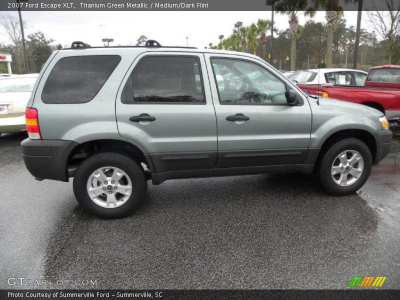 Titanium Green Metallic / Medium/Dark Flint 2007 Ford Escape XLT