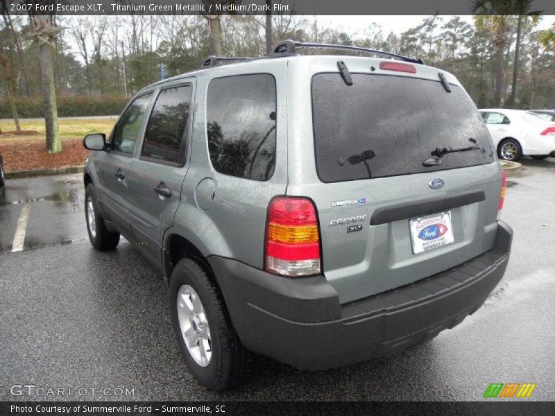 Titanium Green Metallic / Medium/Dark Flint 2007 Ford Escape XLT