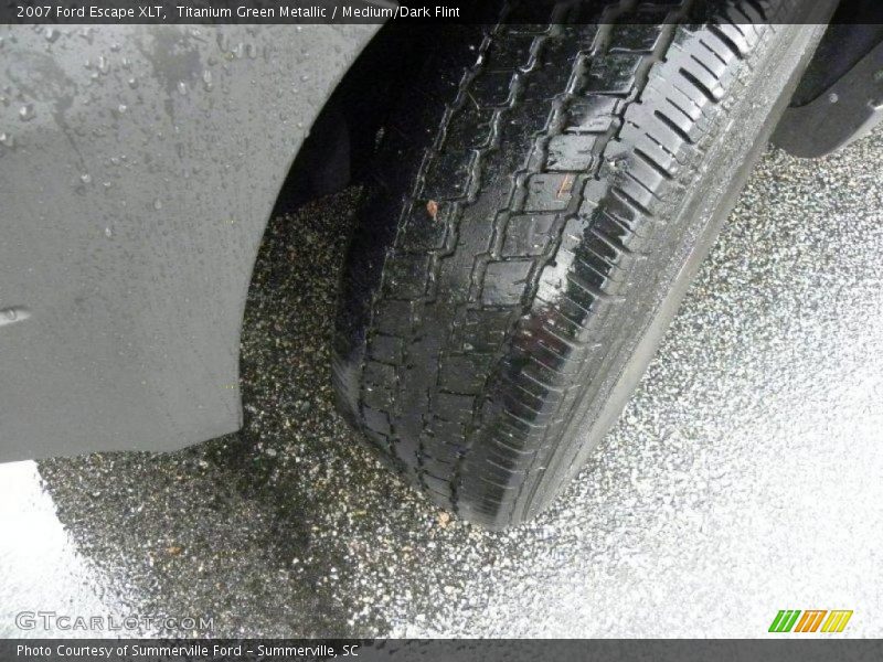 Titanium Green Metallic / Medium/Dark Flint 2007 Ford Escape XLT