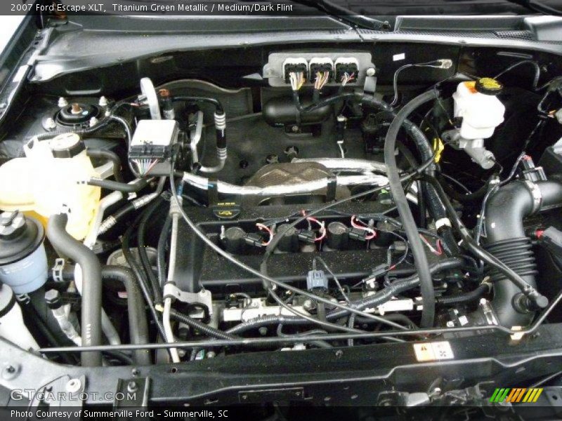 Titanium Green Metallic / Medium/Dark Flint 2007 Ford Escape XLT