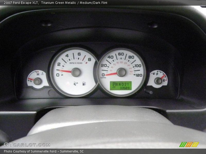 Titanium Green Metallic / Medium/Dark Flint 2007 Ford Escape XLT