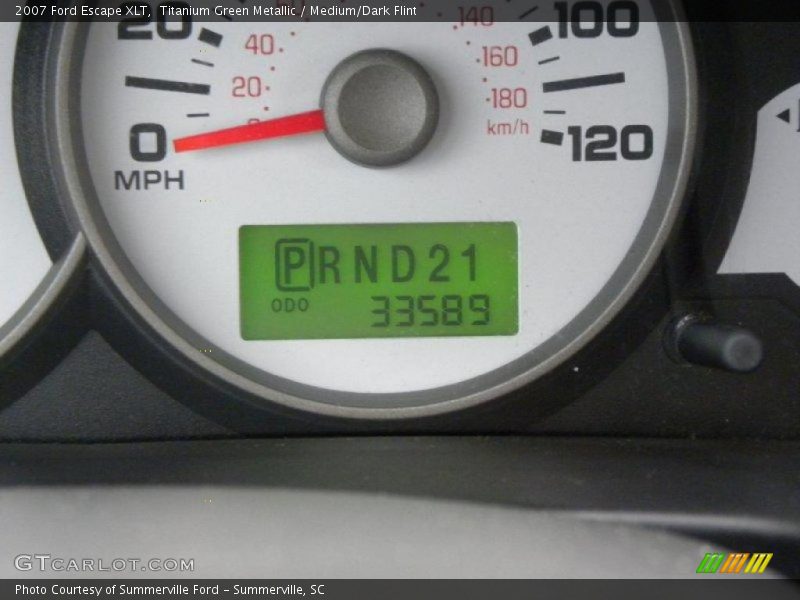 Titanium Green Metallic / Medium/Dark Flint 2007 Ford Escape XLT