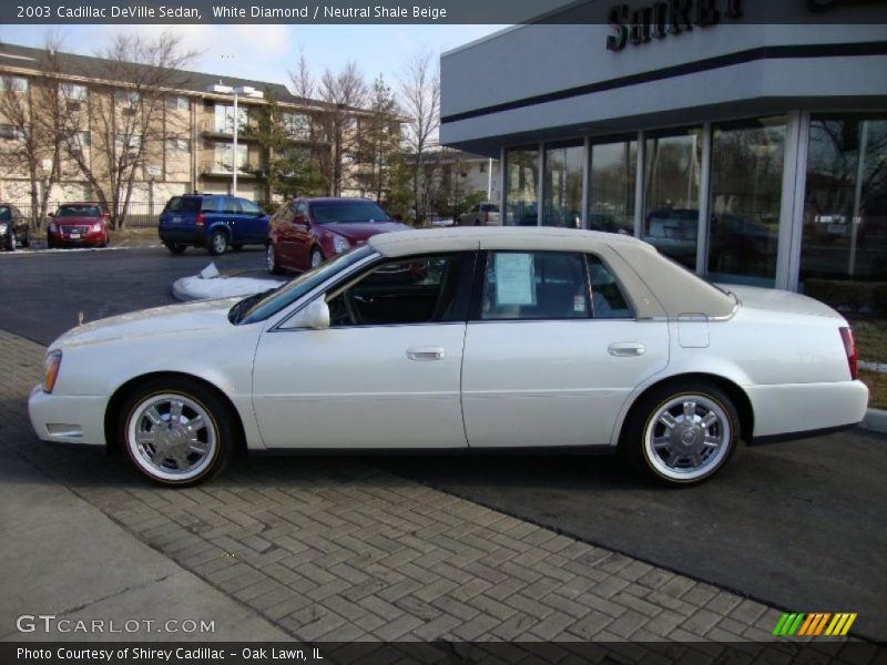 White Diamond / Neutral Shale Beige 2003 Cadillac DeVille Sedan