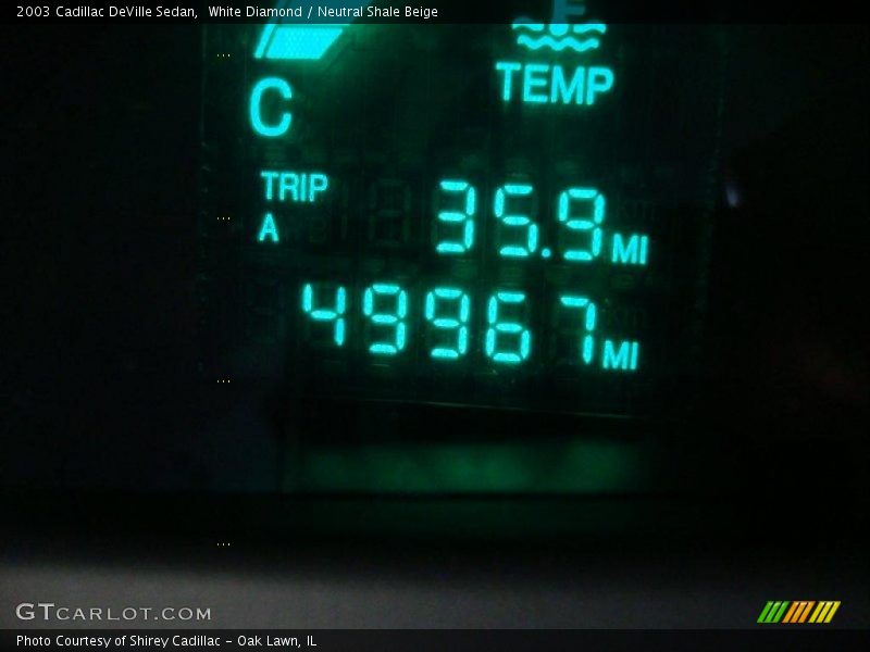 White Diamond / Neutral Shale Beige 2003 Cadillac DeVille Sedan