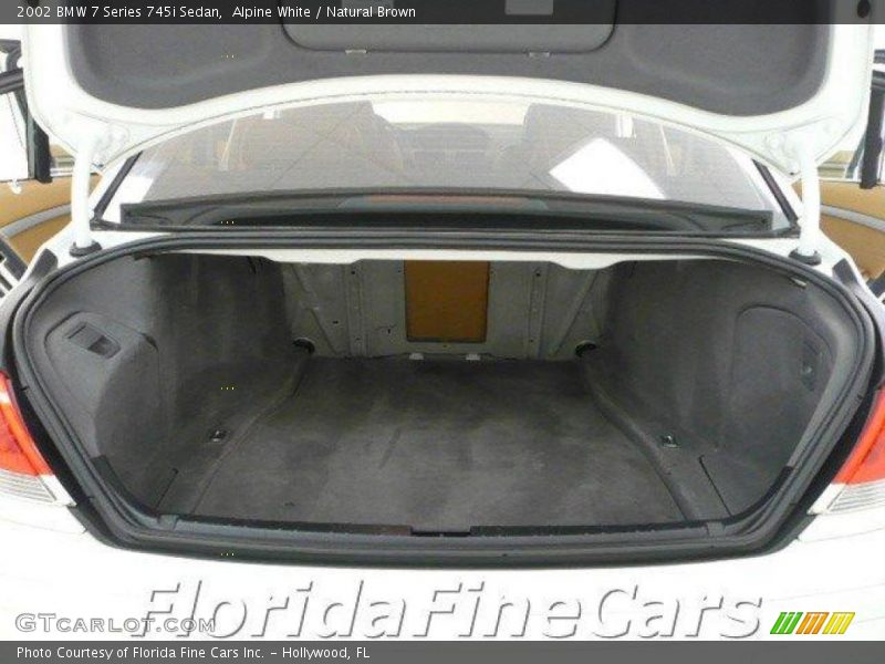 Alpine White / Natural Brown 2002 BMW 7 Series 745i Sedan