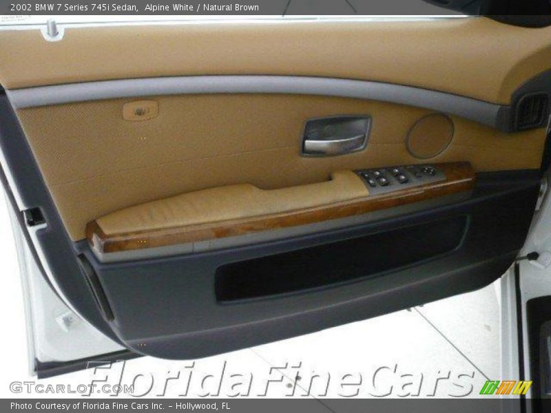 Alpine White / Natural Brown 2002 BMW 7 Series 745i Sedan