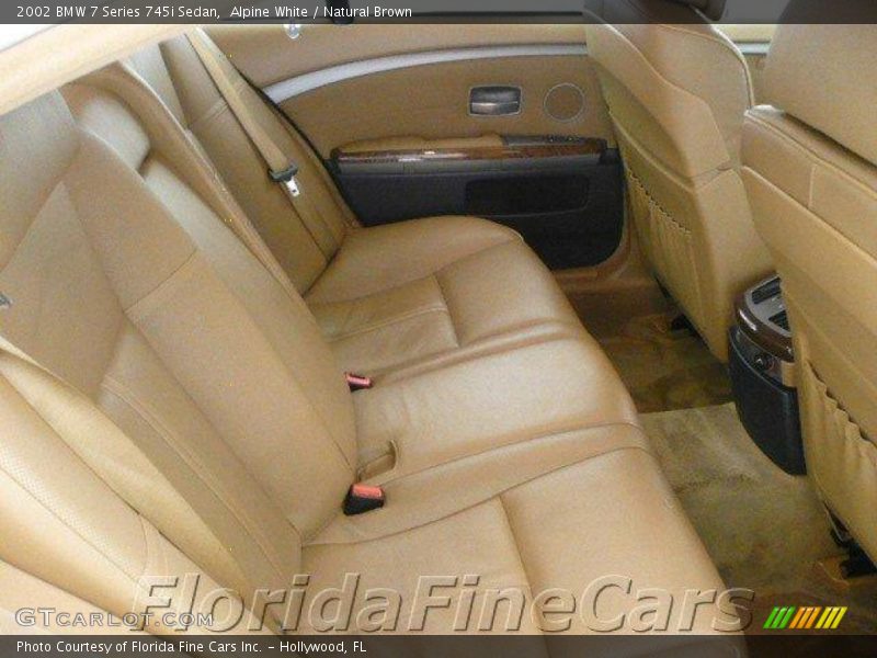 Alpine White / Natural Brown 2002 BMW 7 Series 745i Sedan