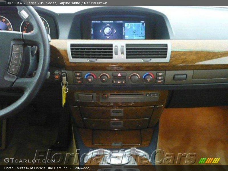 Alpine White / Natural Brown 2002 BMW 7 Series 745i Sedan