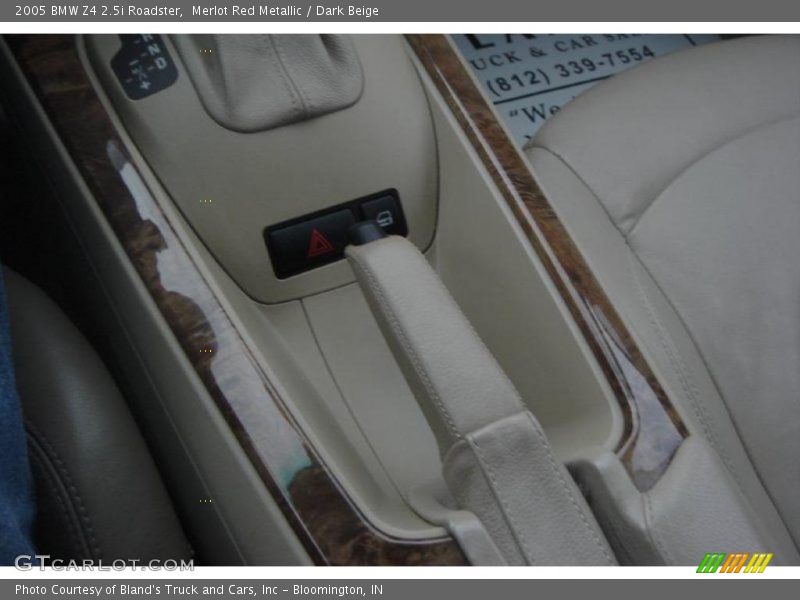 Merlot Red Metallic / Dark Beige 2005 BMW Z4 2.5i Roadster