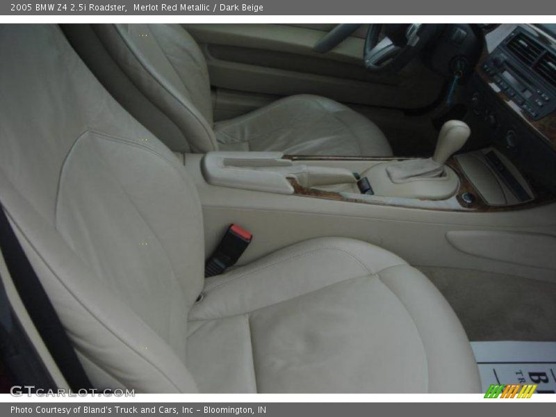Merlot Red Metallic / Dark Beige 2005 BMW Z4 2.5i Roadster