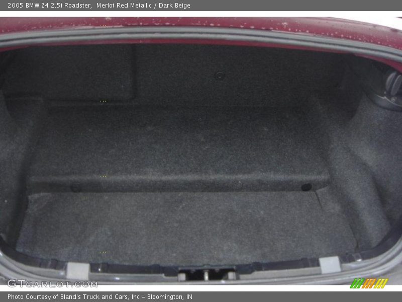 Merlot Red Metallic / Dark Beige 2005 BMW Z4 2.5i Roadster
