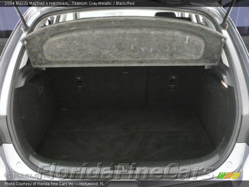 Titanium Gray Metallic / Black/Red 2004 Mazda MAZDA3 s Hatchback