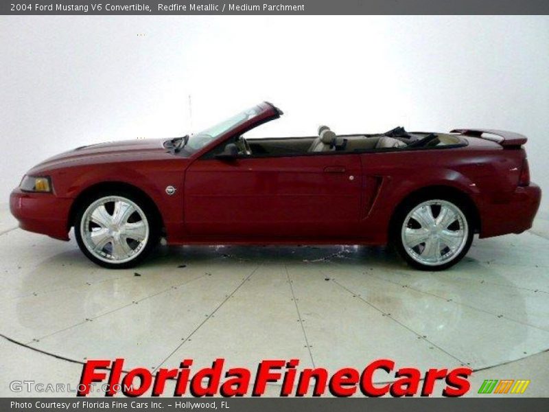 Redfire Metallic / Medium Parchment 2004 Ford Mustang V6 Convertible