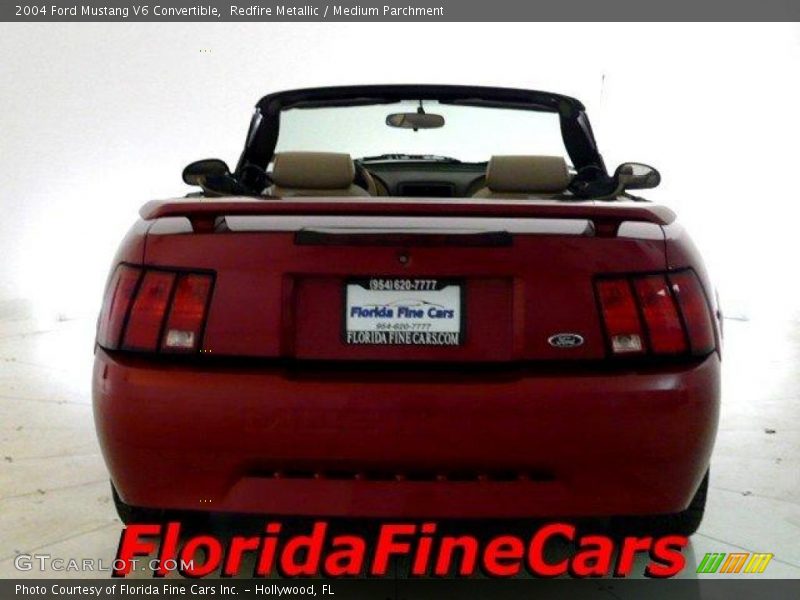 Redfire Metallic / Medium Parchment 2004 Ford Mustang V6 Convertible