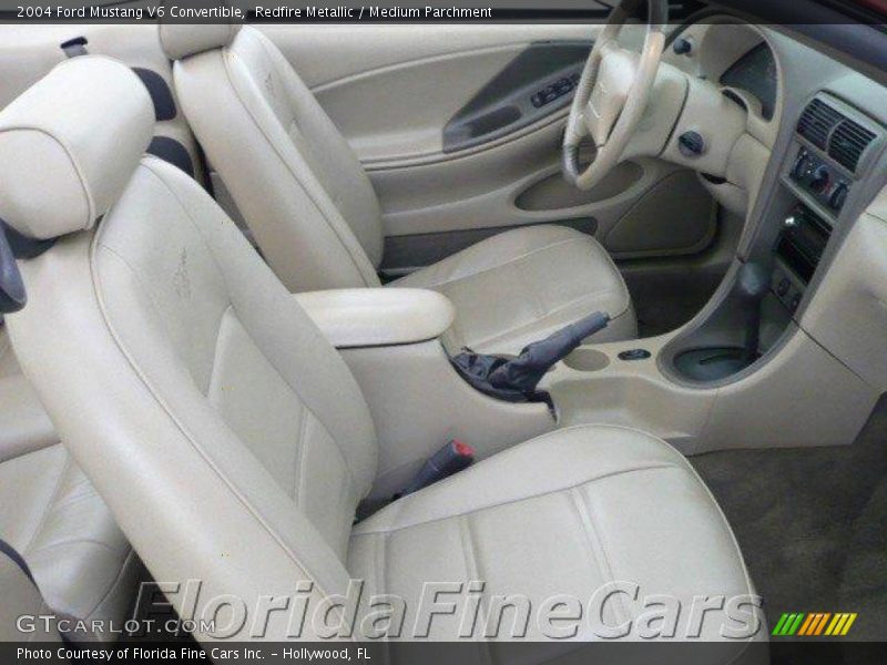 Redfire Metallic / Medium Parchment 2004 Ford Mustang V6 Convertible
