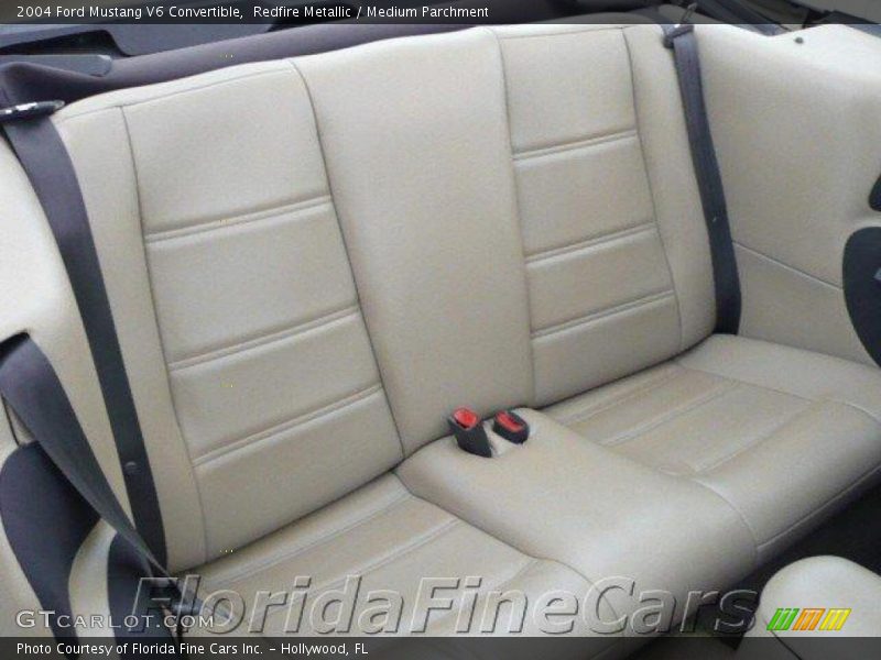 Redfire Metallic / Medium Parchment 2004 Ford Mustang V6 Convertible