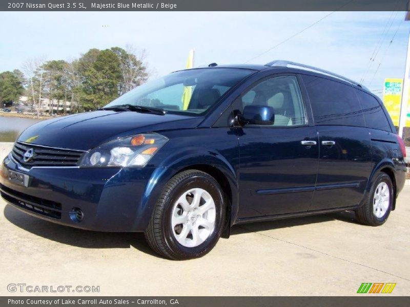 Majestic Blue Metallic / Beige 2007 Nissan Quest 3.5 SL