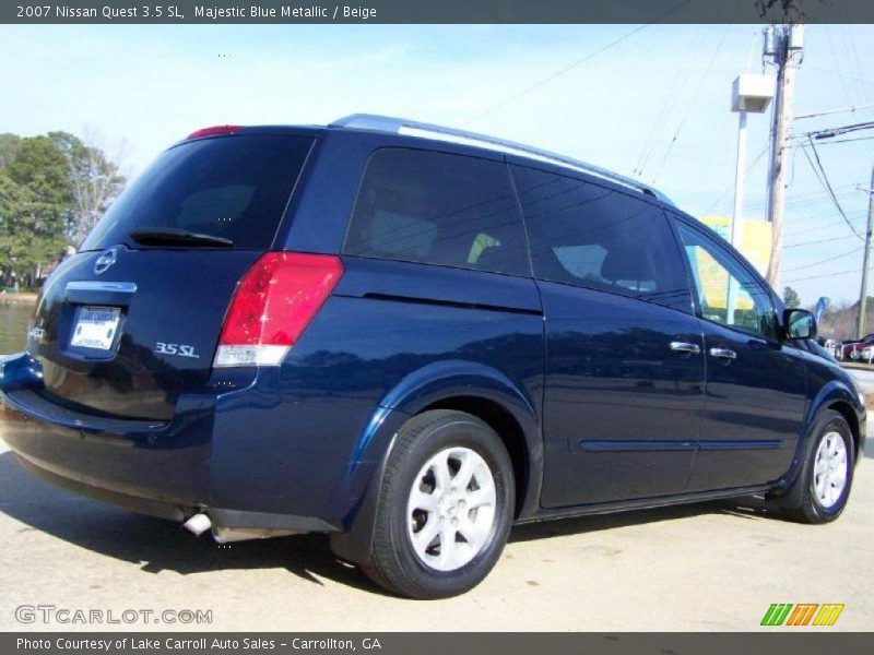 Majestic Blue Metallic / Beige 2007 Nissan Quest 3.5 SL