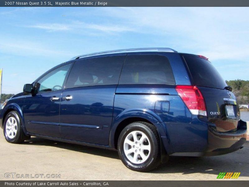 Majestic Blue Metallic / Beige 2007 Nissan Quest 3.5 SL