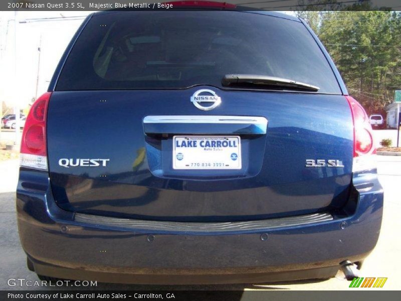 Majestic Blue Metallic / Beige 2007 Nissan Quest 3.5 SL