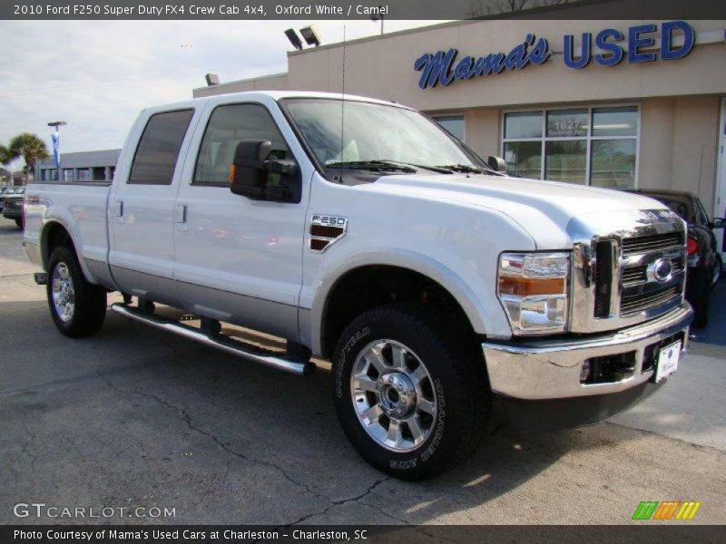 Oxford White / Camel 2010 Ford F250 Super Duty FX4 Crew Cab 4x4