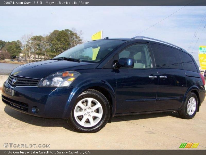 Majestic Blue Metallic / Beige 2007 Nissan Quest 3.5 SL