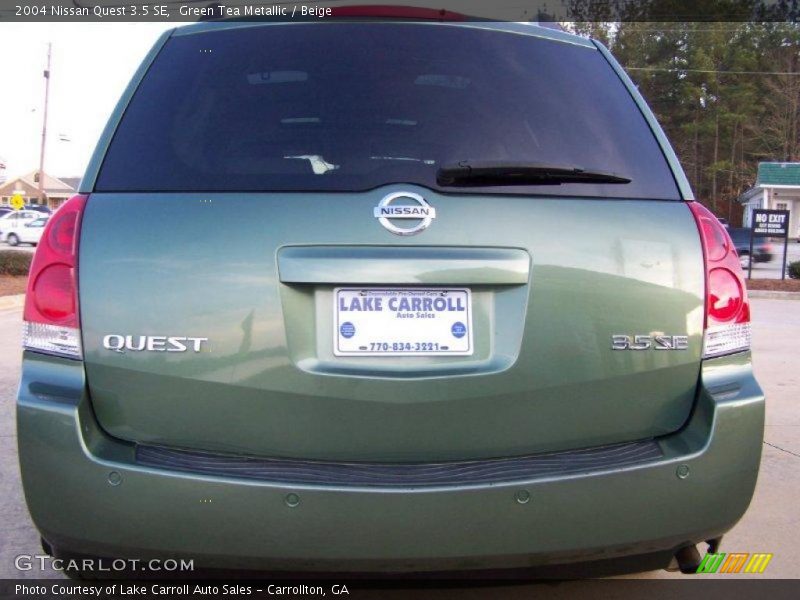Green Tea Metallic / Beige 2004 Nissan Quest 3.5 SE