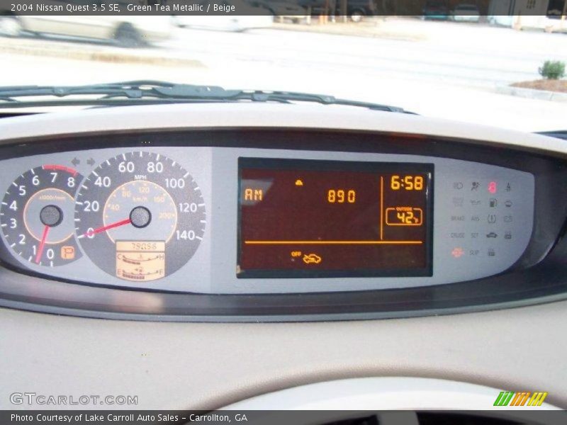 Green Tea Metallic / Beige 2004 Nissan Quest 3.5 SE