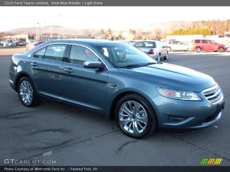 Steel Blue Metallic / Light Stone 2010 Ford Taurus Limited