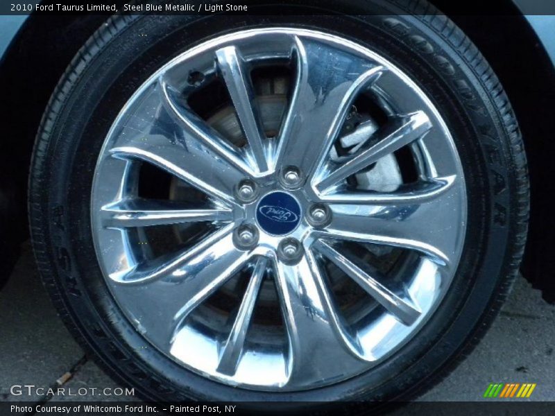 Steel Blue Metallic / Light Stone 2010 Ford Taurus Limited