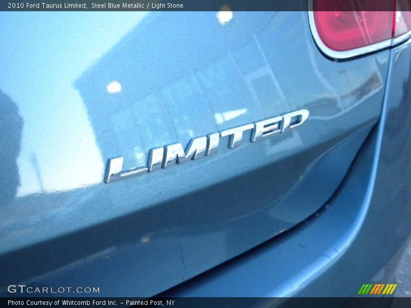 Steel Blue Metallic / Light Stone 2010 Ford Taurus Limited