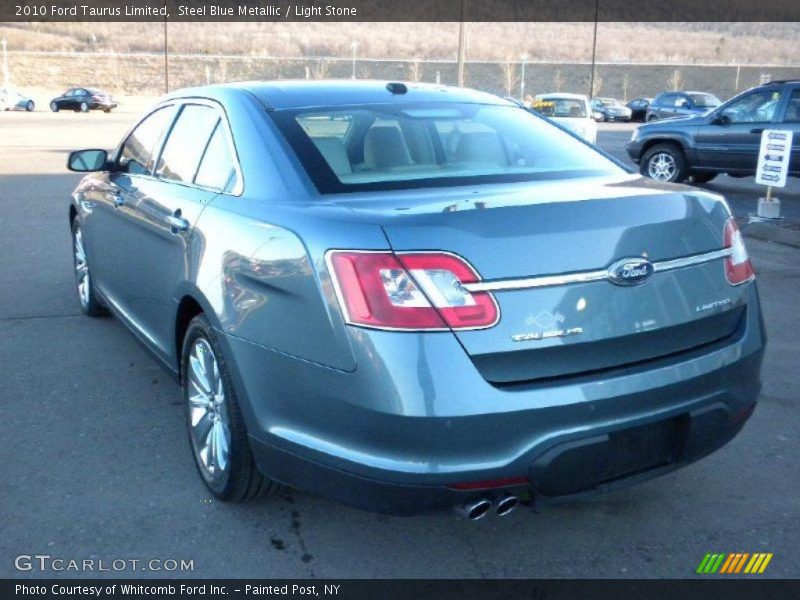 Steel Blue Metallic / Light Stone 2010 Ford Taurus Limited