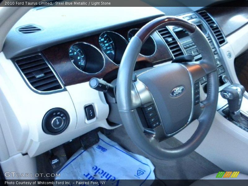 Steel Blue Metallic / Light Stone 2010 Ford Taurus Limited