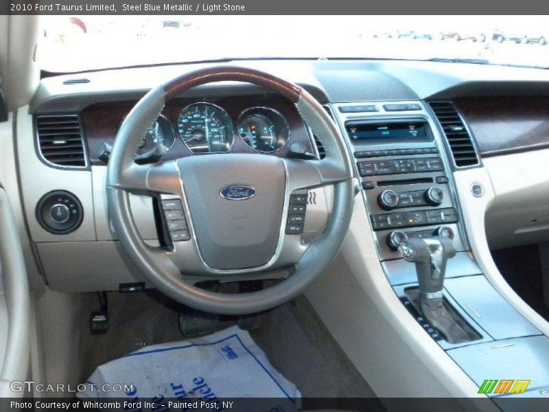 Steel Blue Metallic / Light Stone 2010 Ford Taurus Limited