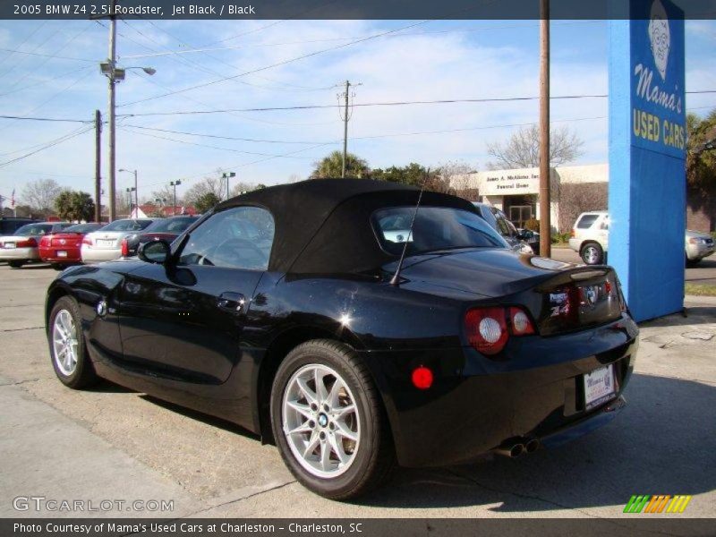 Jet Black / Black 2005 BMW Z4 2.5i Roadster